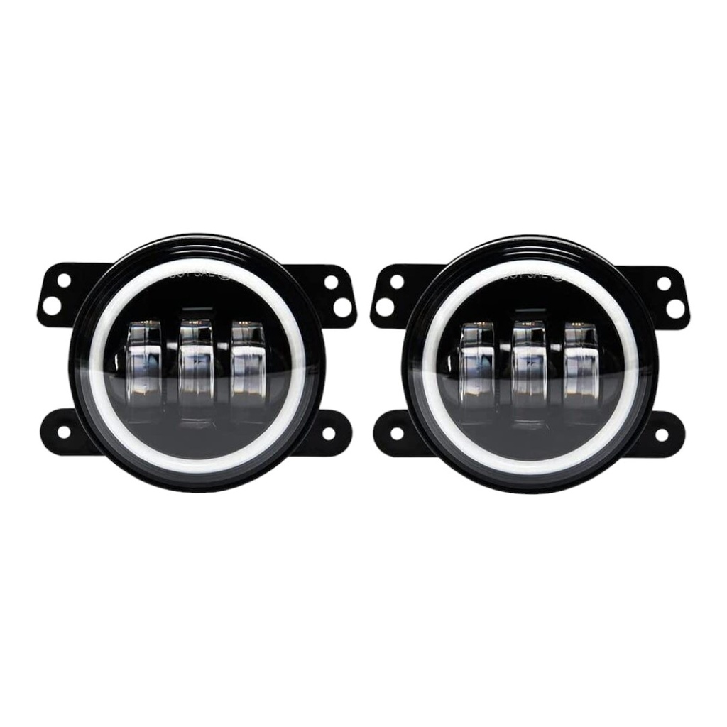FARO NEBLINA LED 4" OJO DE ANGEL BLANCO/AMBAR 10-30V