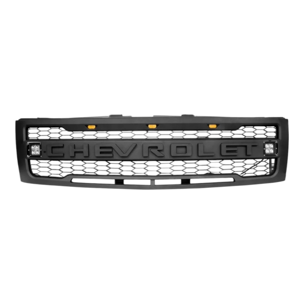 PARRILLA TIPO TRD CON LED SILVERADO 07-14
