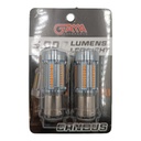 BOMBILLO 1156 LED LUPA 5000 LUMENS 1 CONT. 12/24V AMBAR