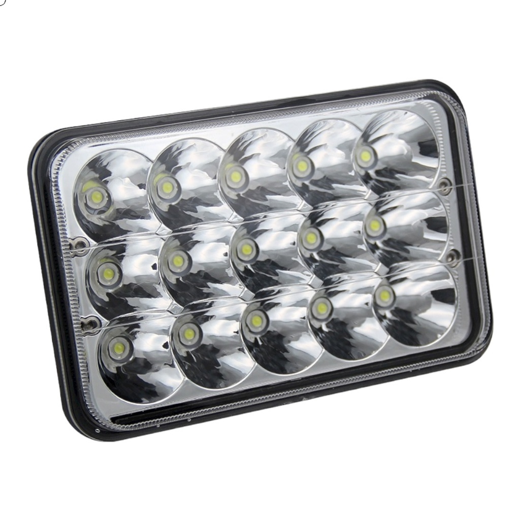 FARO LED CROMADO PAR RECTANGULAR 5x6