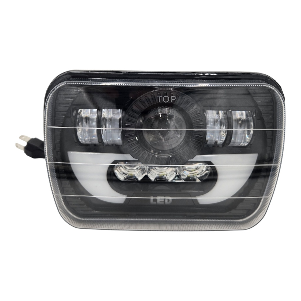 FARO LED RECTANGULAR 7X6 H4 NEGRO EPISTAR LED 70W