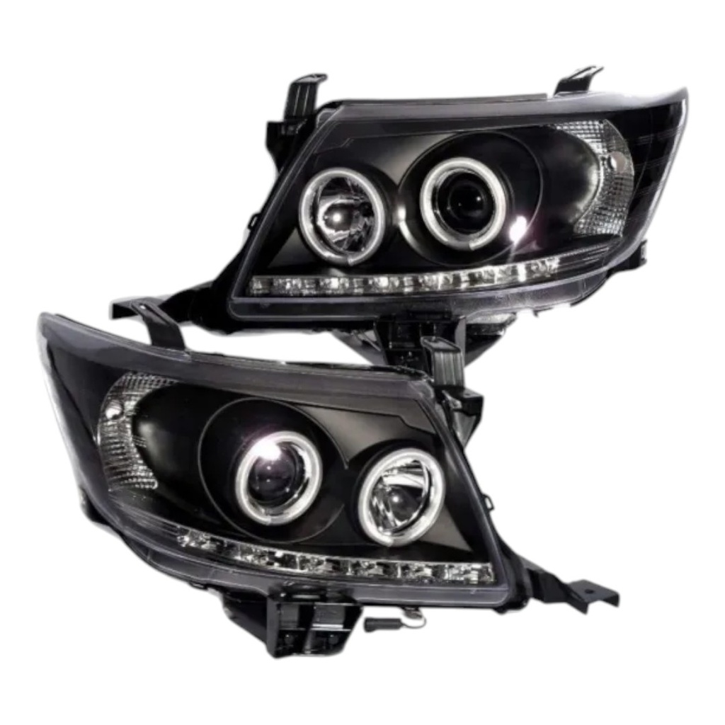 FARO PROYECTOR NEGRO SET HILUX 12-15