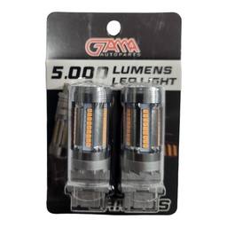 [5742107092018] BOMBILLO 3156 LED LUPA 5000 LUMENS 1 CONT. 12/24V AMBAR