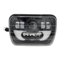 [GM-5047-7] FARO LED RECTANGULAR 7X6 H4 NEGRO EPISTAR LED 70W